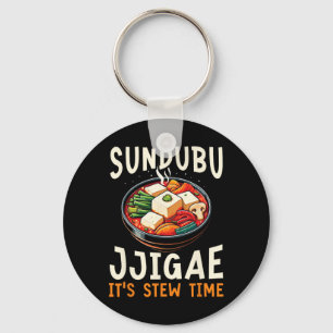 Sundubu Jjigae Asian Food Foodie Korean Cuisine Ko Keychain
