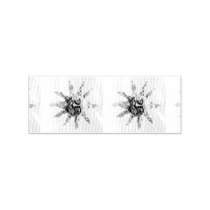 Sunfaces  on blue Thunder_Cove Rubber Stamp