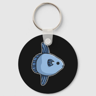 Sunfish Ocean Sunfish Common Mola - Mola Mola Fish Keychain