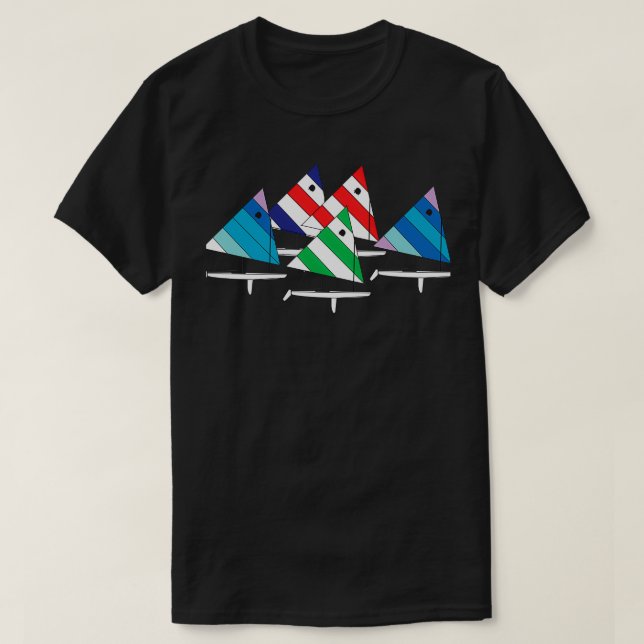 Sunfish Sailboats Racing T-Shirt (Design Front)
