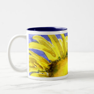 Sunflower 05 Painting Mug Watercolor Art