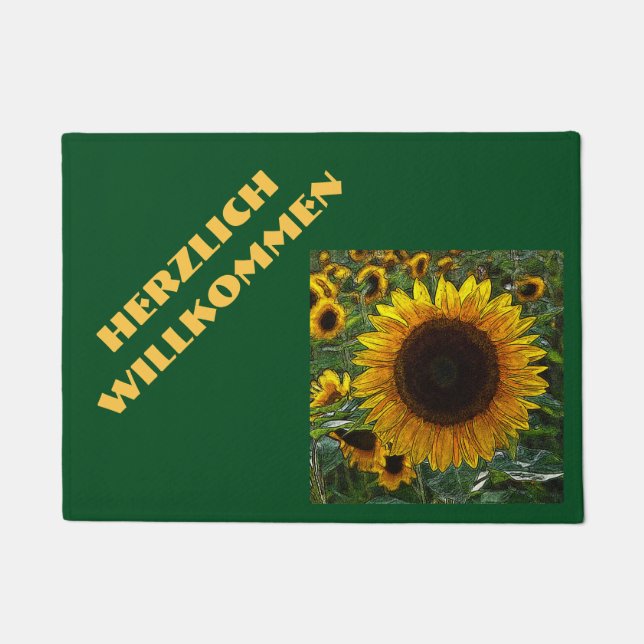 Sunflower_2015_0601 Doormat (Front)