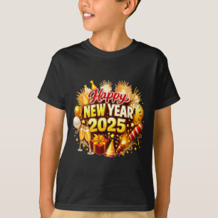 Sunflower 2026 Happy New Year Funny Bow Butterfly  T-Shirt