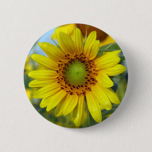 Sunflower 2 Inch Round Button