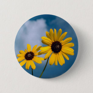 Sunflower 2 Inch Round Button