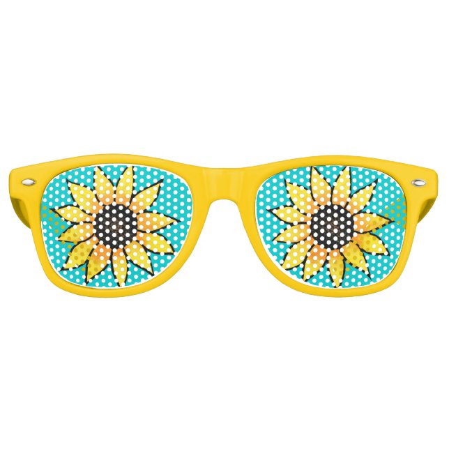 'Sunflower 4' Retro Sunglasses (Front)