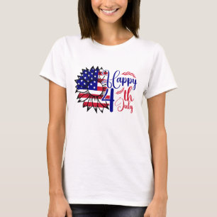 Sunflower 4th of July  T-Shirt