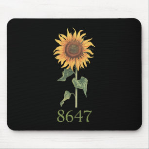 Sunflower 8647 86 47 Subtle Anti Trump Floral Boho Mouse Pad