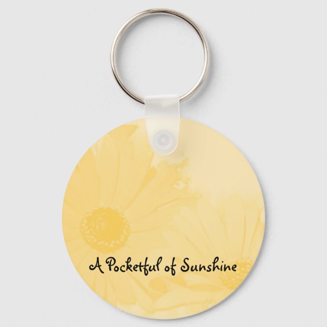 Sunflower, A Pocketful of Sunshine Keychain (Front)