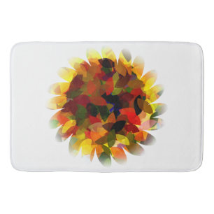 SUNFLOWER ABSTRACT BATH MAT