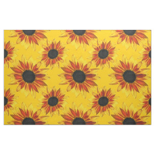 Sunflower Abstract Fabric