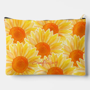 Sunflower accessory pouch