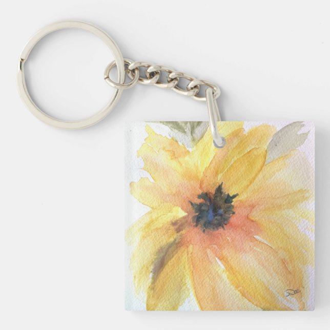 Sunflower Acrylic Keychain (Front)