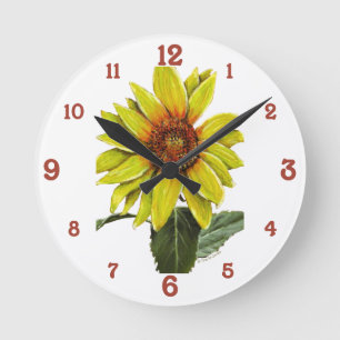 Sunflower Acrylic Wall Clock