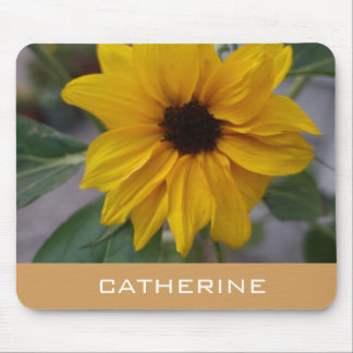 sunflower, add your name mouse pad