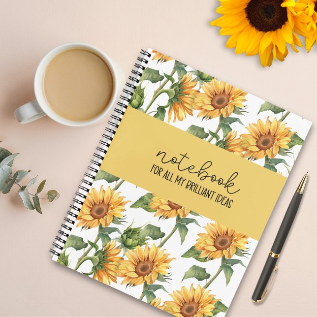 Sunflower “All My Brilliant Ideas” Notebook (Creator Uploaded)