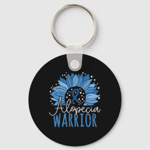 Sunflower Alopecia Warrior1 Keychain