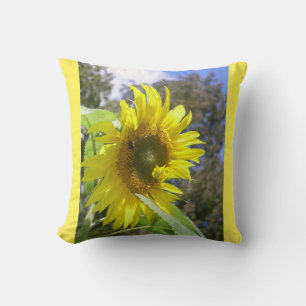 Sunflower and Bee Pillow 