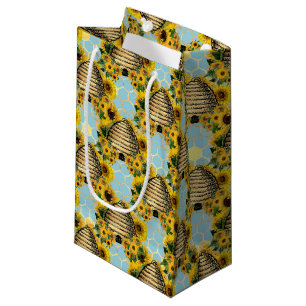 Sunflower and Bee Series Design Eleven Small Gift Bag