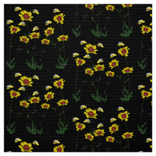 Sunflower and Bees Fabric