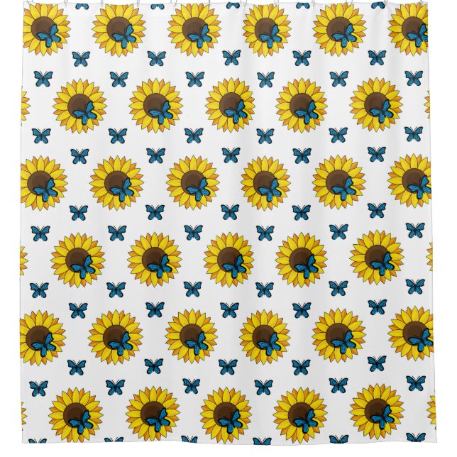 Sunflower and Blue Butterfly (Front)