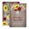 Sunflower and Burgundy Rose Mason Jar Fall Wedding
