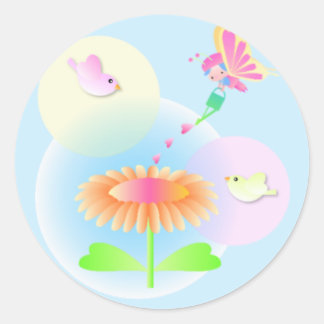Sunflower and Butterfly  Sticker