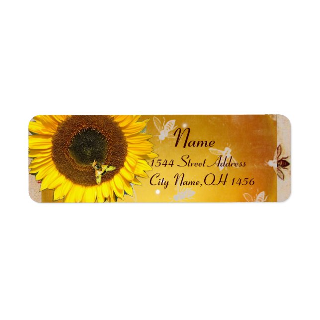 SUNFLOWER AND HONEY BEE ,BEEKEEPING, BEEKEPER (Front)