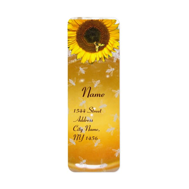 SUNFLOWER AND HONEY BEE ,BEEKEEPING, BEEKEPER (Front)