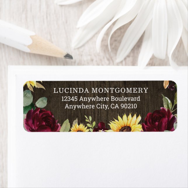 Sunflower and Red Roses Rustic Barn Wood Wedding (Insitu)