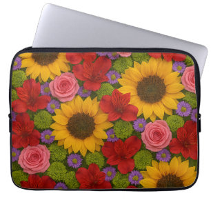 Sunflower and Roses Electronics Bag