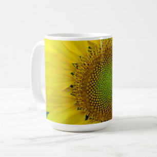 Sunflower and Seeds, Spiral, Golden Ratio Coffee Mug
