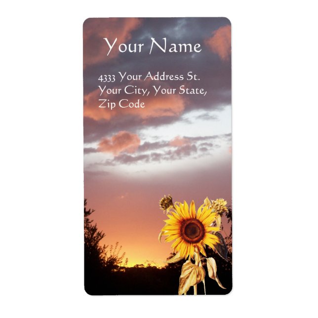 SUNFLOWER AND SUMMER SUNSET (Front)