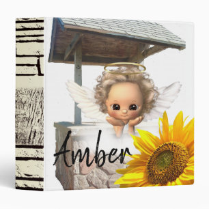 Sunflower Angel Avery Binder