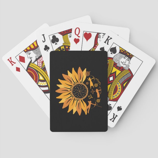 Sunflower Archery Playing Cards (Back)