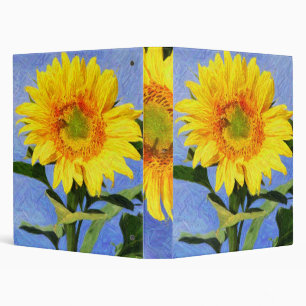 Sunflower Art Binder