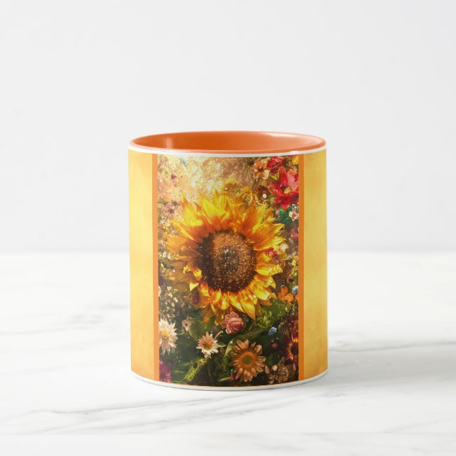 Sunflower Art By William Morris Mug (Center)