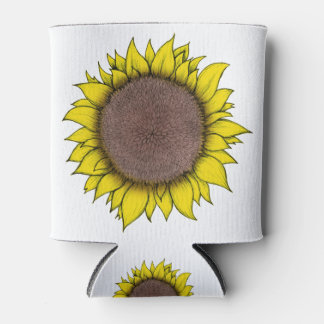 Sunflower Art Can Cooler