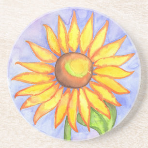 Sunflower Art  Coaster