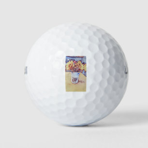 Sunflower Art Golf Balls