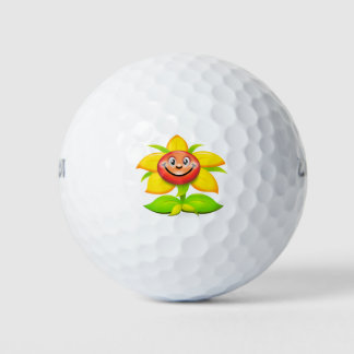 Sunflower Art Golf Balls