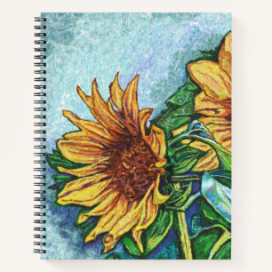 Sunflower Art Notebook