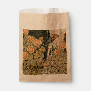 Sunflower Art Nouveau Garden Grasset Woman Favour Bag