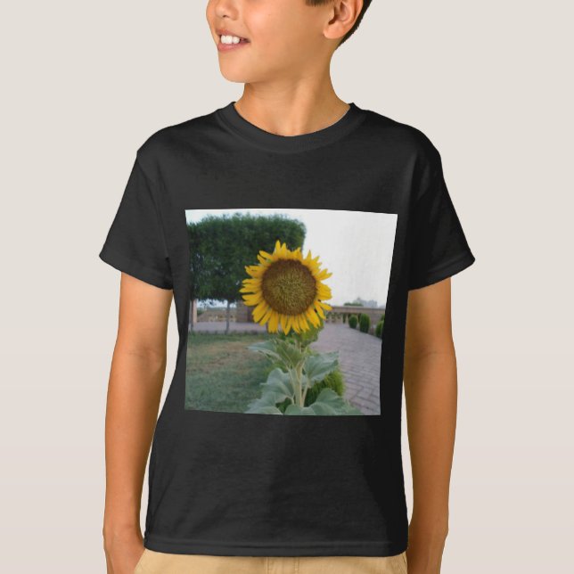 Sunflower Art Print T-Shirt (Front)