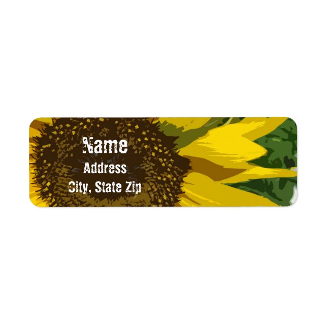 Sunflower Artistic Bright Yellow Summer Flower  (Front)