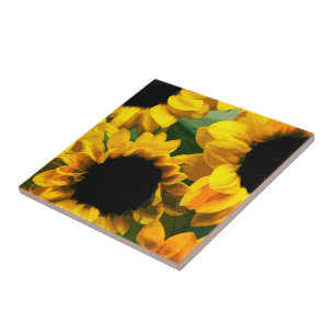 Sunflower Artistic Design Tile