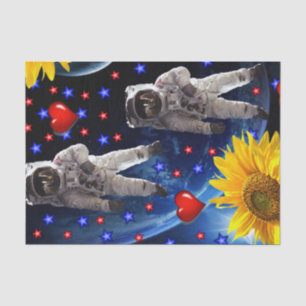 Sunflower Astronaut Tissue Paper