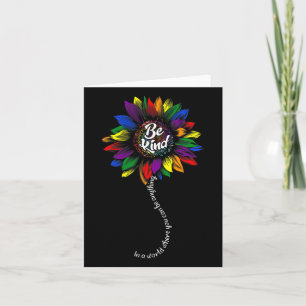 Sunflower Autism Awareness Be Kind Puzzle Mom Supp Card
