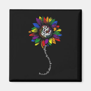 Sunflower Autism Awareness Be Kind Puzzle Mom Supp Magnet