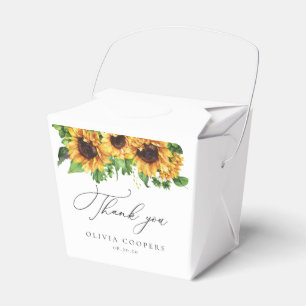 Sunflower Baby Shower Favour Box